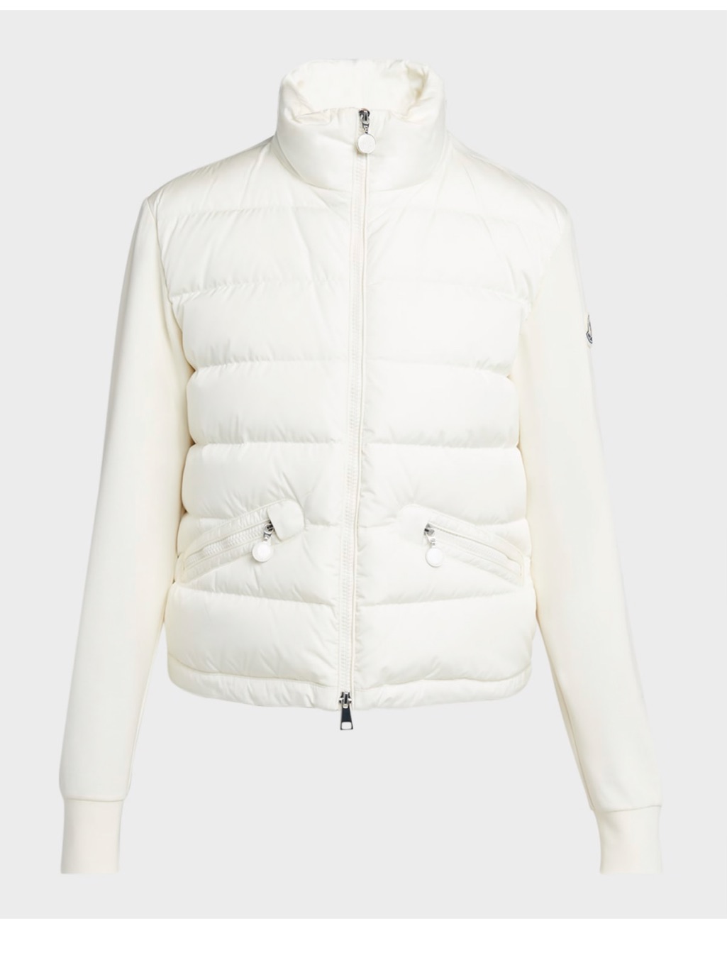 Moncler Off-White Quilted Puffer Jacket / Cardigan
